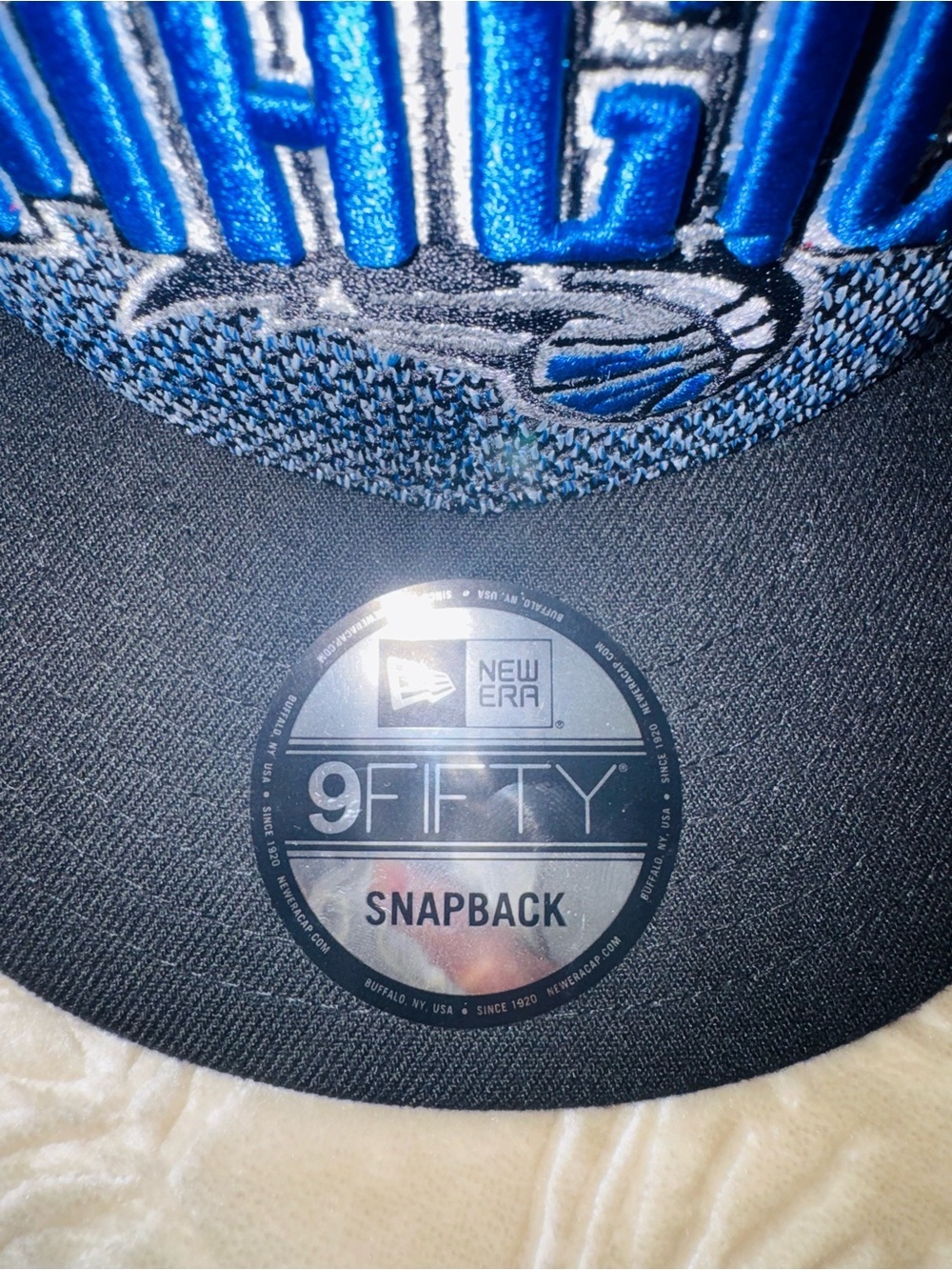 New Era Orlando Magic Snapback Hat - Blue & Black - Picture 2 of 4